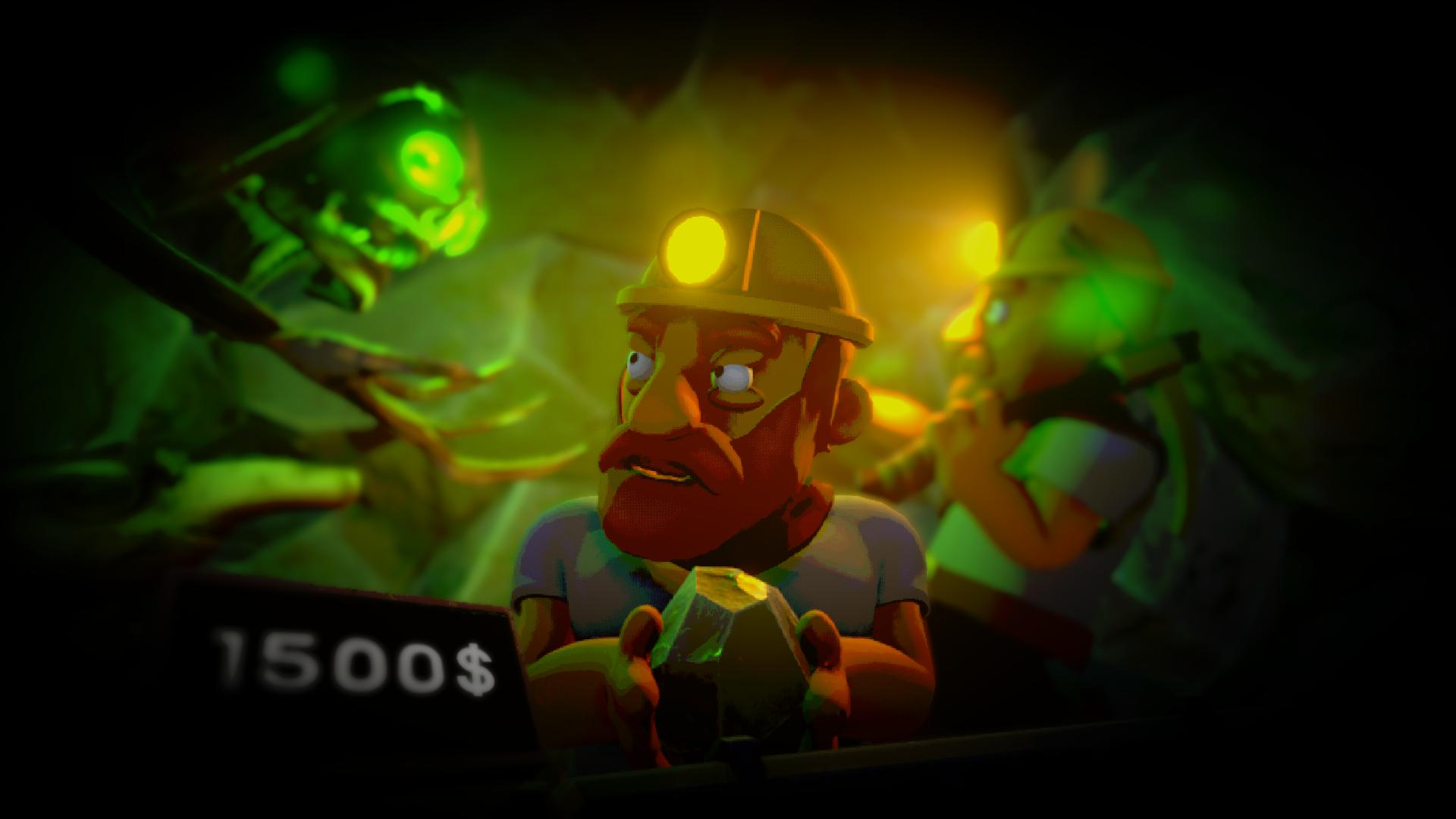 The player encounters a green-eyed creature